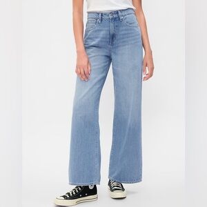 GAP - Size 6 - Women’s Wide-Leg Super Soft Jeans Light Wash Denim NEW